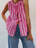 ChicStripe™ - Komfortabel Kvinder Stribet Bluse